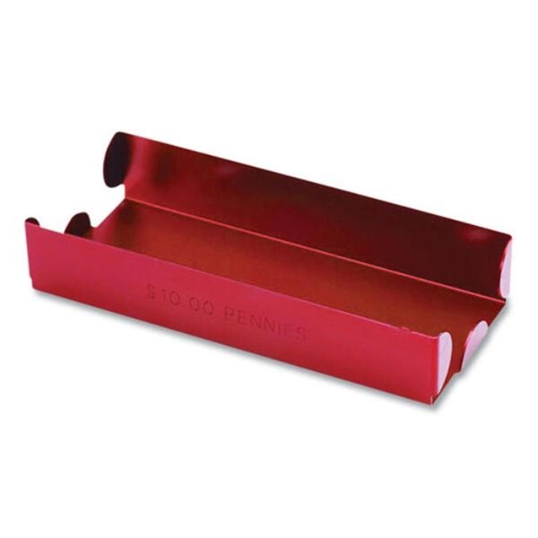 Compasion 3.5 x 10 x 1.75 in. Metal Coin Tray, Red - Pennies CO3758396 - main